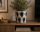 Graphic Woven Basket – Statement Decor Piece