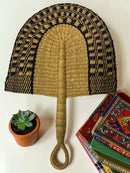Paniery Handwoven Bolga Fan – Colorful African Wall Decor (Ghana)