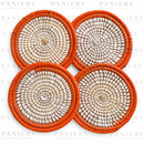 Handwoven Coasters – Set of 4 | PANIER
