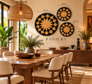 Handwoven African Wall Art – Black & Natural Trio