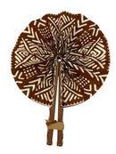 Paniery African Ankara Fan – Handmade Wax Print Fan (Senegal)