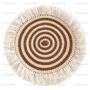 Handwoven Sisal Placemat with Fringe – Kenya | PANIERY