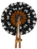 Paniery African Ankara Fan – Handmade Wax Print Fan (Senegal)