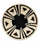Luxury Contemporary Wall Basket Set – Handwoven Black & Natural Statement Collection