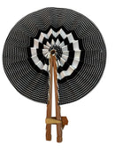 Paniery African Ankara Fan – Handmade Wax Print Fan (Senegal)