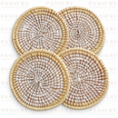 Handwoven Coasters – Set of 4 | PANIER