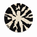 Midnight Mosaic – Black & White Handwoven Wall Basket