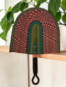 Paniery Handwoven Bolga Fan – Colorful African Wall Decor (Ghana)