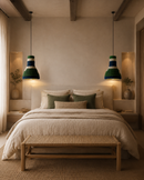 Emerald Coast Woven Pendant Light – Indigo & Ivory Edition