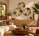 Handwoven African Wall Art – Five-Piece Statement Composition