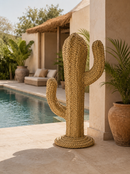 Luxury Handwoven Cactus Sculpture – Made in Morocco