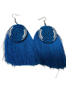 Handwoven Sisal Earrings – Rwanda Statement Piece