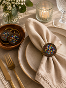 Handmade African Beaded Napkin Rings – Elegant Table Décor