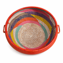 Royal Terracotta Handwoven Storage Basket – Luxury African Artisan Hamper