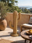 Luxury Handwoven Cactus Sculpture – Made in Morocco