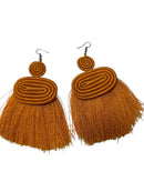Handwoven Sisal Earrings – Rwanda Statement Piece