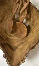 Olive wood salad bowl