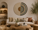 Paniery Signature – Eclipse | Oversized Handwoven Wall Art (80 cm)