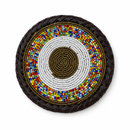 Luxury Kenyan Beaded Leather Coasters – Handcrafted Elegance for Your Table