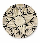 Luxury Contemporary Wall Basket Set – Handwoven Black & Natural Statement Collection