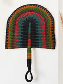 Paniery Handwoven Bolga Fan – Colorful African Wall Decor (Ghana)