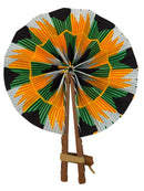 Paniery African Ankara Fan – Handmade Wax Print Fan (Senegal)