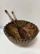 Olive wood salad bowl