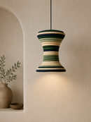 Kigali Woven Pendant Light – Sage & Indigo Edition