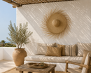 Handwoven Moroccan Raffia Wall Hat – Boho Wall Decor | Paniery