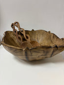 Olive wood salad bowl