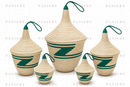 Agaseke Family Set of 5 – Handwoven African Decorative Baskets