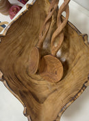 Olive wood salad bowl