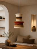 Sahara Woven Pendant Light – Terracotta & Sand Edition