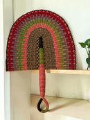 Paniery Handwoven Bolga Fan – Colorful African Wall Decor (Ghana)
