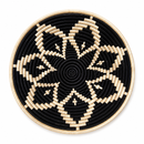 Luxury Contemporary Wall Basket Set – Handwoven Black & Natural Statement Collection