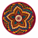 Luxury African Wall Basket – Handwoven Multicolor Statement Piece