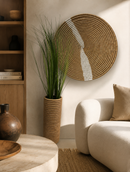 Natural Woven Wall Basket & Floor Vase Set – Handcrafted African Decor