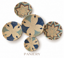 Handwoven African Wall Art – Five-Piece Statement Composition