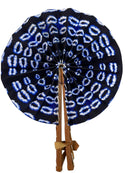 Paniery African Ankara Fan – Handmade Wax Print Fan (Senegal)