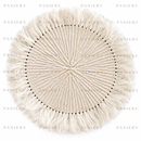 Handwoven Sisal Placemat with Fringe – Kenya | PANIERY