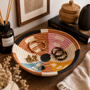 Handwoven Rwanda Wall Bowls Collection – 25 cm