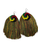 Handwoven Sisal Earrings – Rwanda Statement Piece