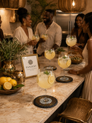 Luxury Kenyan Beaded Leather Coasters – Handcrafted Elegance for Your Table