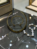 Minimalist Gold Collar – Handcrafted in Kenya