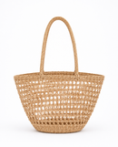 Handwoven Kenyan Raffia Market Tote Bag