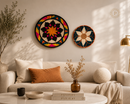 Handwoven Rwanda Wall Bowls Collection – 25 cm