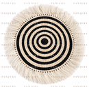 Handwoven Sisal Placemat with Fringe – Kenya | PANIERY