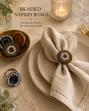 Handmade African Beaded Napkin Rings – Elegant Table Décor