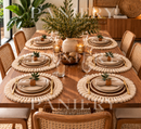 Handwoven Sisal Placemat with Fringe – Kenya | PANIERY