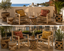 Handcrafted Berber Armchair in Natural Wood & Woven Fiber – Paniery